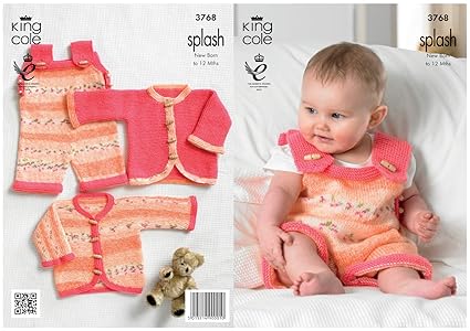 Amazon Com King Cole Double Knitting Pattern Splash Dk Baby Amazon Com King Cole Double Knitting Pattern Splash Dk Baby