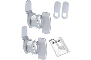 Naissian RV Thumb Cam Lock,Keyless Thumb Twist Operated, for Boat, RV Storage Compartment Baggage Door, Outdoor Shower Lock Latch,7/8 Inch, Pack of 2