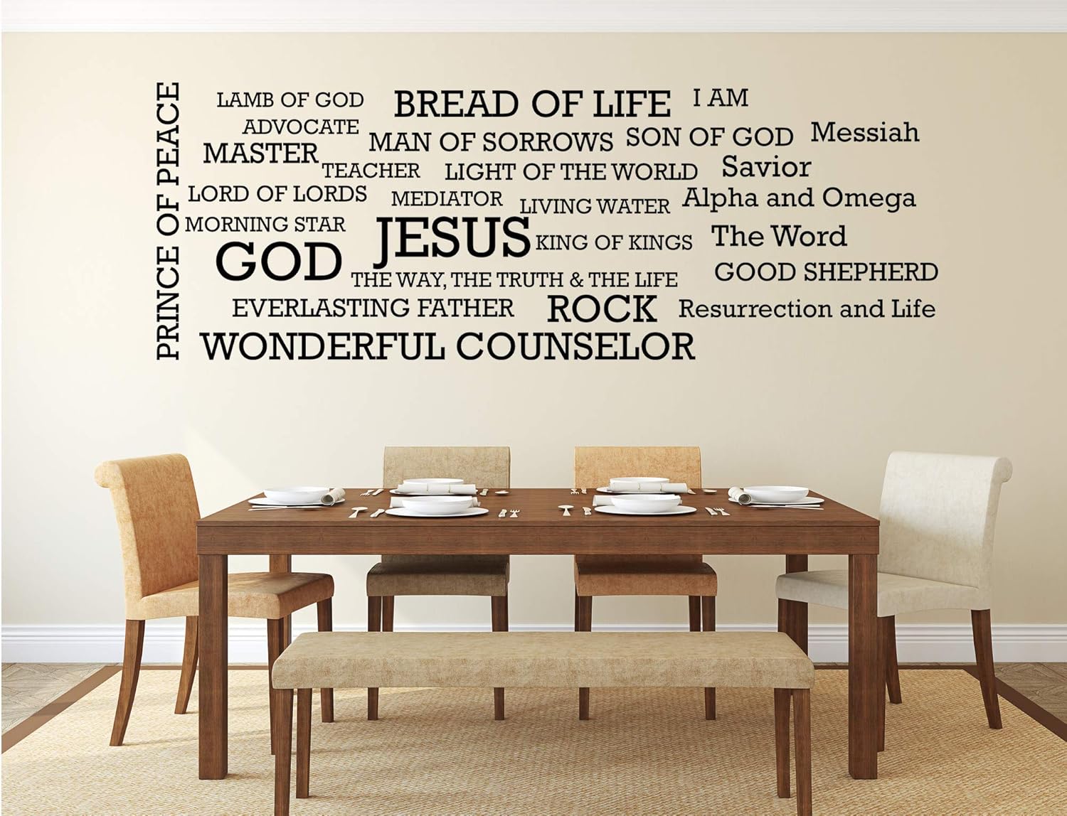 Amazon Com Names Of God Removable Decal And He Shall Be Called