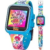 Trolls Kids Smart Watch - Interactive Touchscreen with Games, Selfie Camera, Step Tracker, Alarm, and Colorful Printed Silicone Strap - Fits Wrists 5.5" to 8.0"