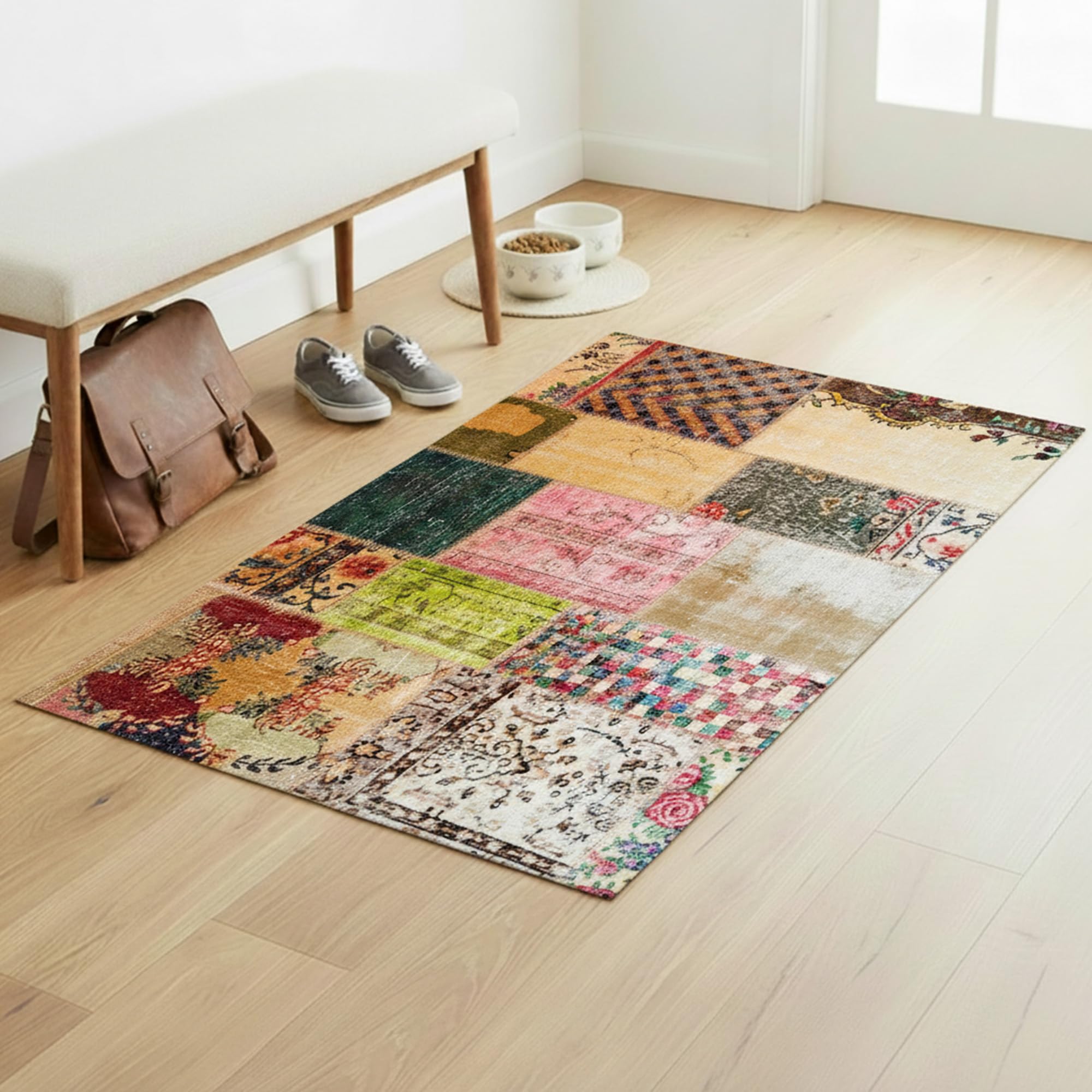 Ambiance Vintage Vinyl Floor Mat - 60 x 100cm