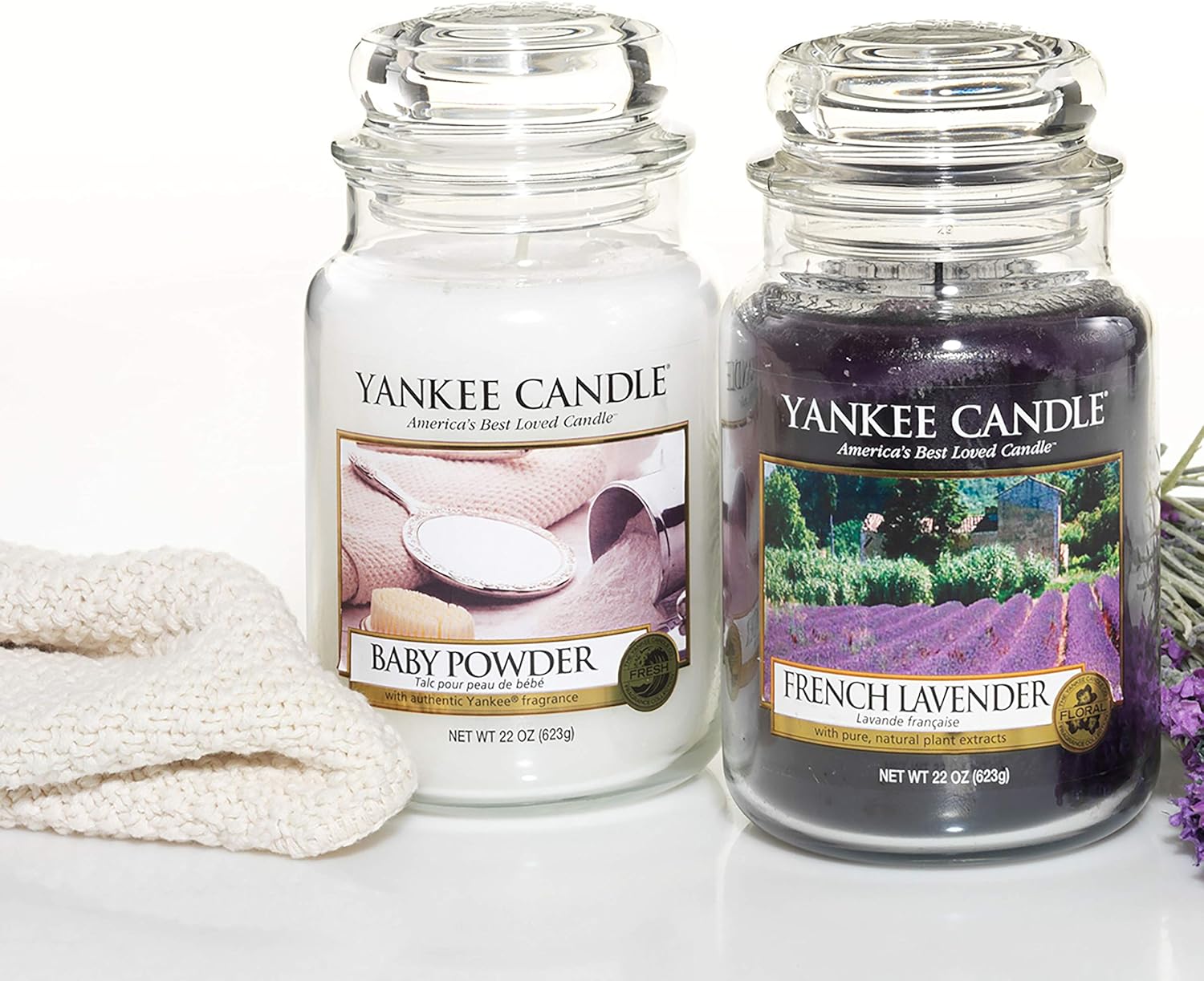 Yankee Candle Scented Candle, Baby Powder, Large - Image 5