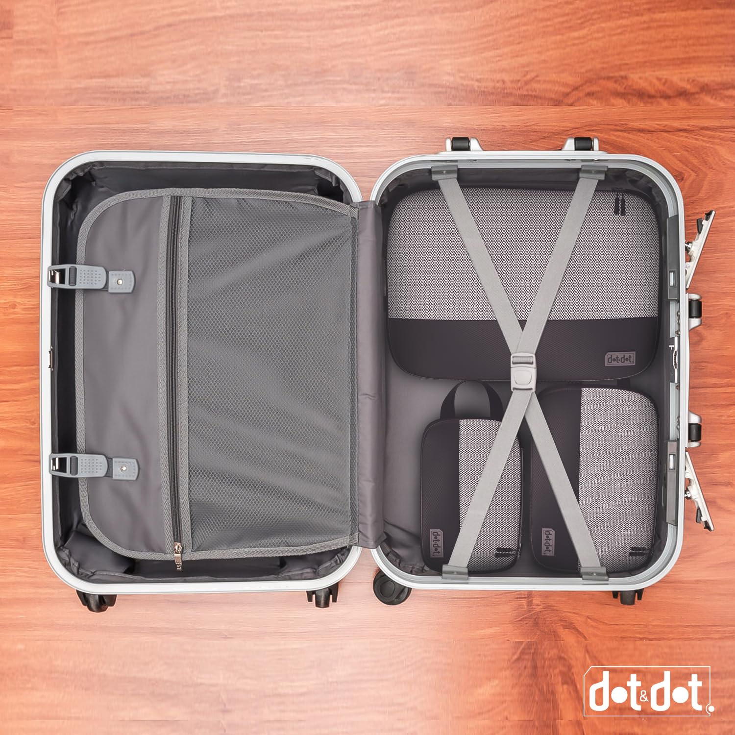 Packing Compression Cubes - 5pc Compression Packing Cubes Travel - Efficient Packing Cubes Compression and Ultimate Compression Packing Cubes for Carry On - Compression Cubes for Ultimate Space-Saving