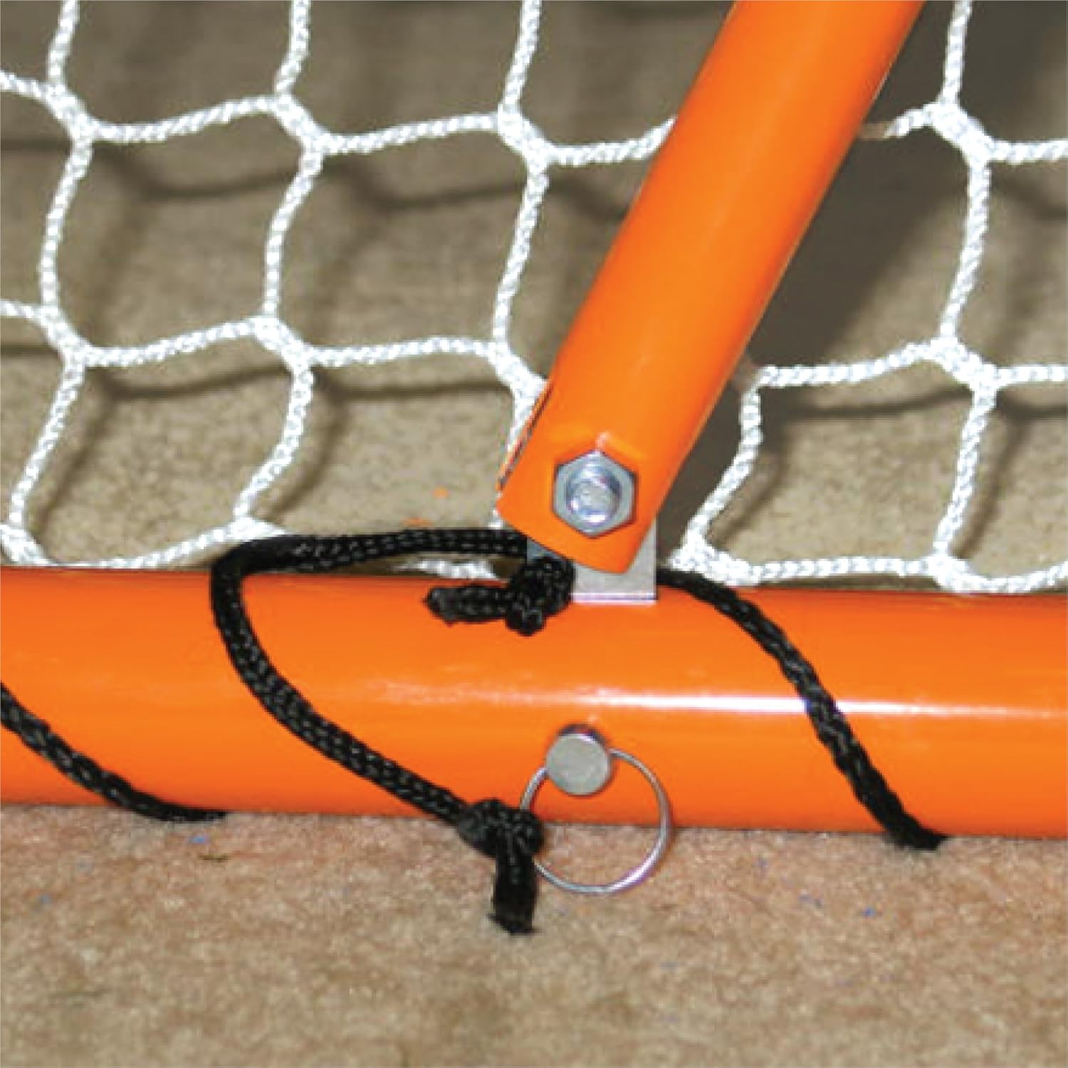 EZGoal 2” Professional folding 6' x 6' lacrosse Metal Goal with a Pro LAX Rocket Throwback Rebounder Trainer to Practice Your Passes and Catches, Orange, 6 x 6-Feet (87615) : Lacrosse Nets Goals : Sports & Outdoors