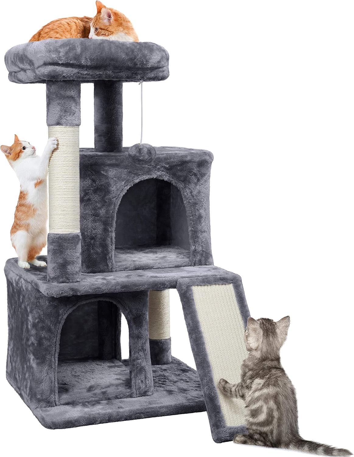 Yaheetech 91cm 3layer Cat Tree Tower Kitten Condo for Adult Cats/Kittens, Cat Scratching Post
