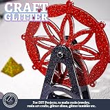 LEOBRO Holographic Glitter 180G Red Ultra Fine 1/128 Inch for Resin Nails Art view 6