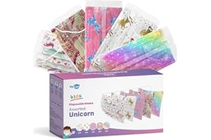 WECARE Disposable Face Masks For Kids, 50 Camo Face Masks, Individually Wrapped