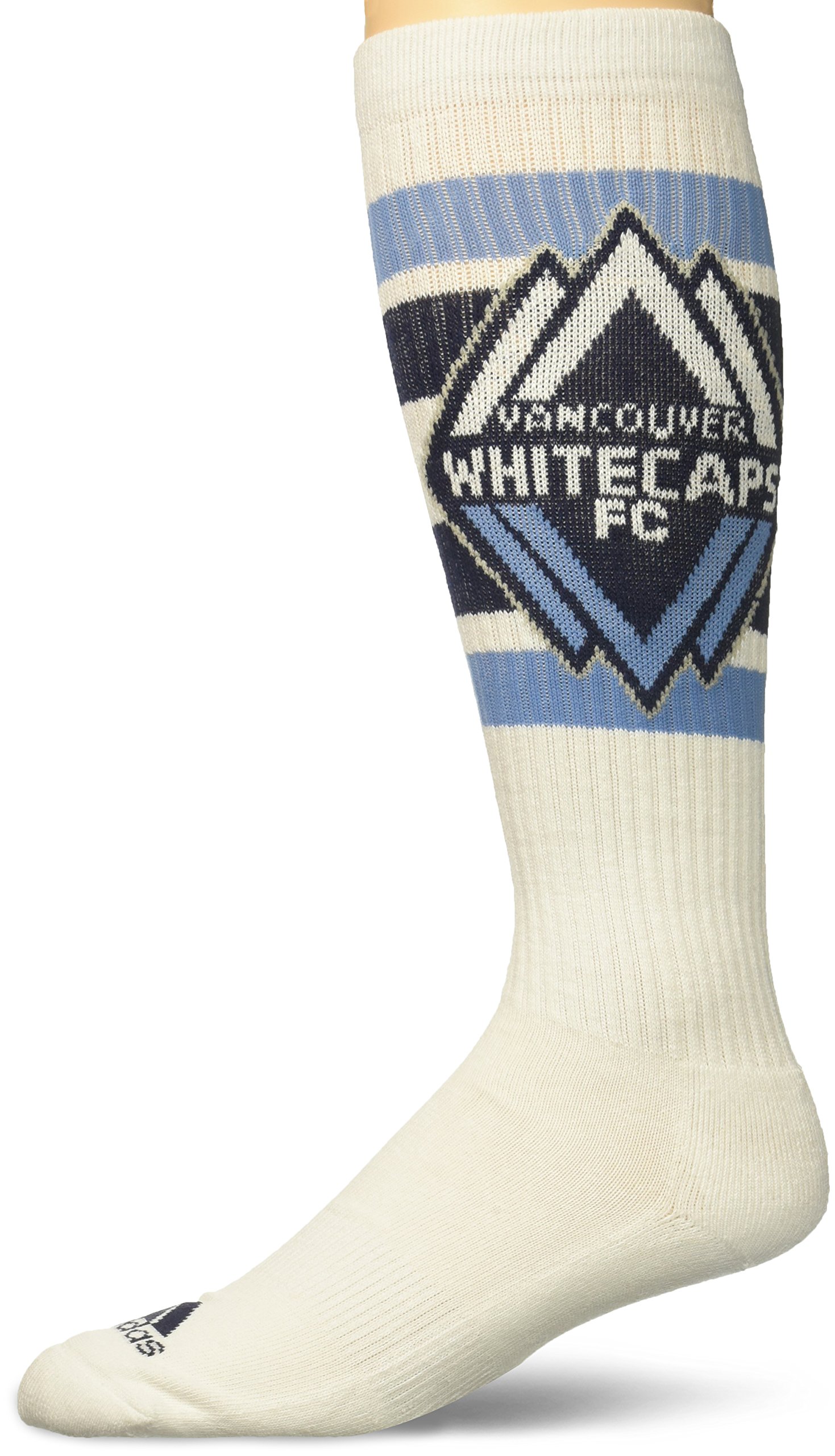 adidas MLS Vancouver Whitecaps Women's Knee Socks, One Size, White