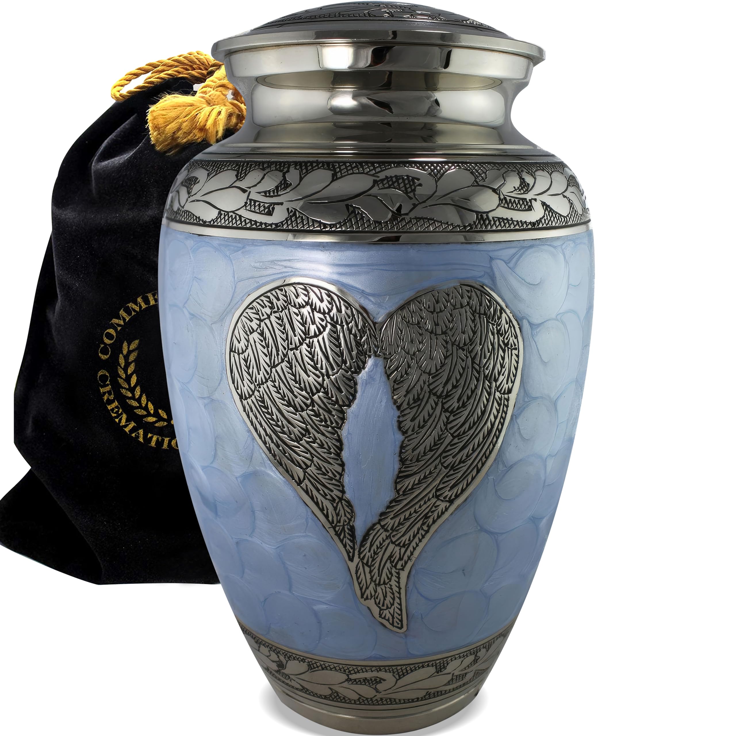 Blue Angel Cremation Urn for Ashes Adult Male