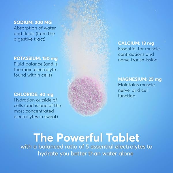 NUUN SPORT ELECTROLYTE TABLETS WITH CAFFEINE FROM GREEN TEA EXTRACT, MAGNESIUM, CALCIUM, POTASSIUM, CHLORIDE & SODIUM, GLUTEN FREE & VEGAN, MIXED FLAVORS, 4 PACK (40 SERVINGS TOTAL)