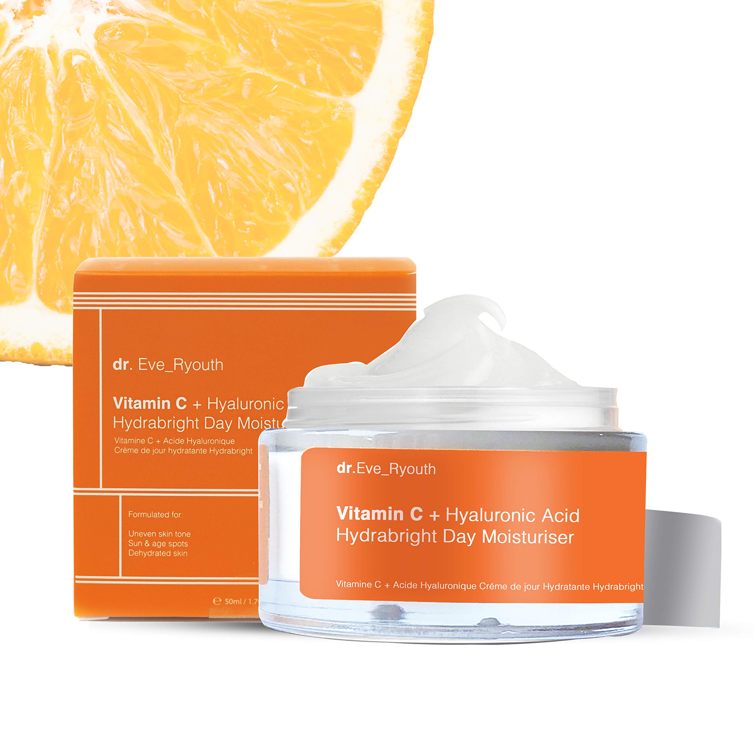Vitamin C + Hyaluronic Acid Hydrabright Day Moisturiser 50ml