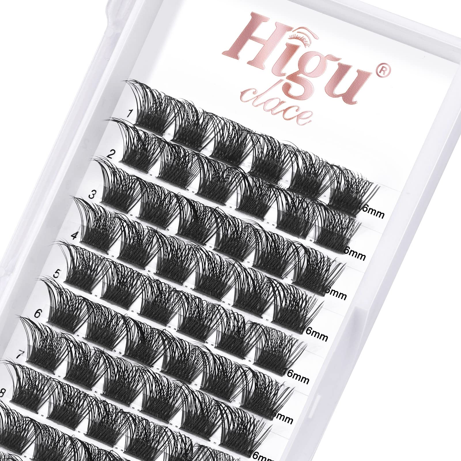 72 Pcs Lash Clusters DIY Eyelash Extension D Curl mix 8-16mm Wide Stem Cluster Lashes Individual Lashes Cluster Lashes Wisps Reusable Professional Makeup for Self-application (Volume Style D 8-16)