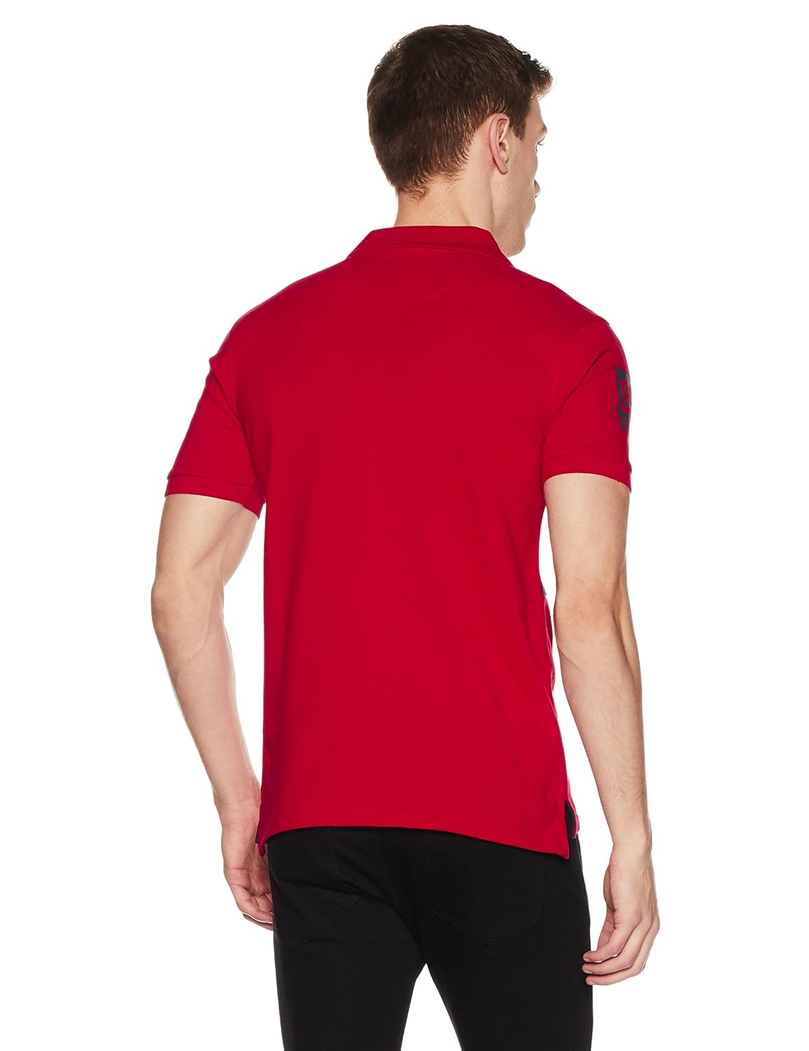 symbol amazon brand men's stylised cotton polo t-shirt