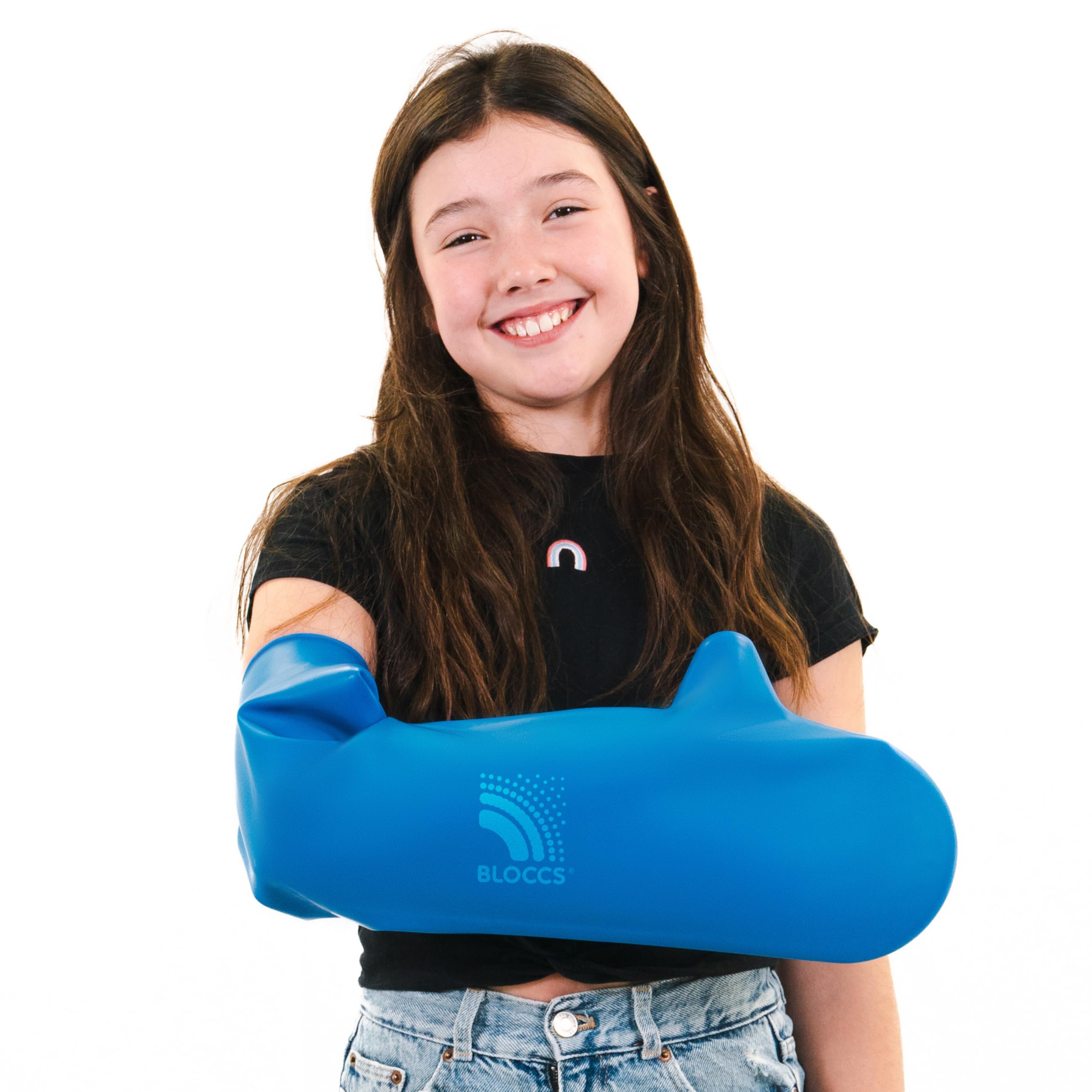 Bloccs Waterproof Cover for Plaster Cast Arm, Swim, Shower & Bathe. Watertight Protector - #CA79-L - Child Arm (Large)