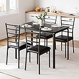 GarveeHome Kitchen Dining Room Table Chair Set for