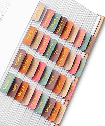 Mr. Pen- Bible Tabs, 75 Tabs, Spring Palette, Gold