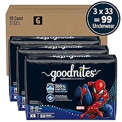 Goodnites Nighttime Bedwetting Underwear, Boys' XS