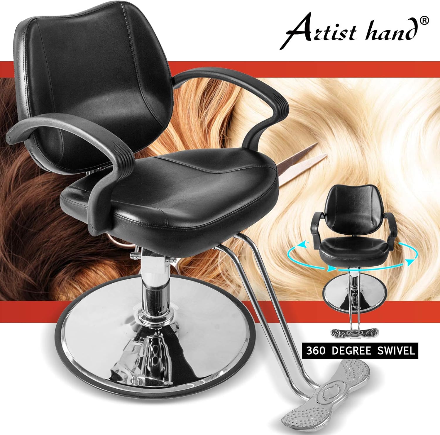 Amazon Com Artist Hand Barber Chair Hydraulic Barber Chair Salon