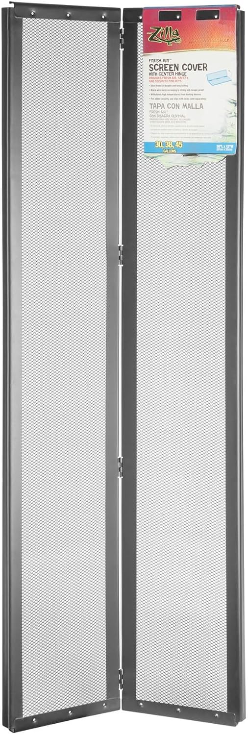 Zilla SRZ100011546 Fresh Air Screen Cover with Center Hinge for Pet