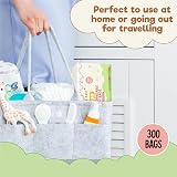 Bambi Baby 300pc Biodegradable Nappy Bags Eco Friendly Compostable view 4