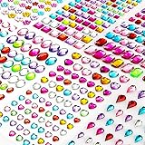 Gem Stickers 1200+ Self Adhesive Jewel for Crafts