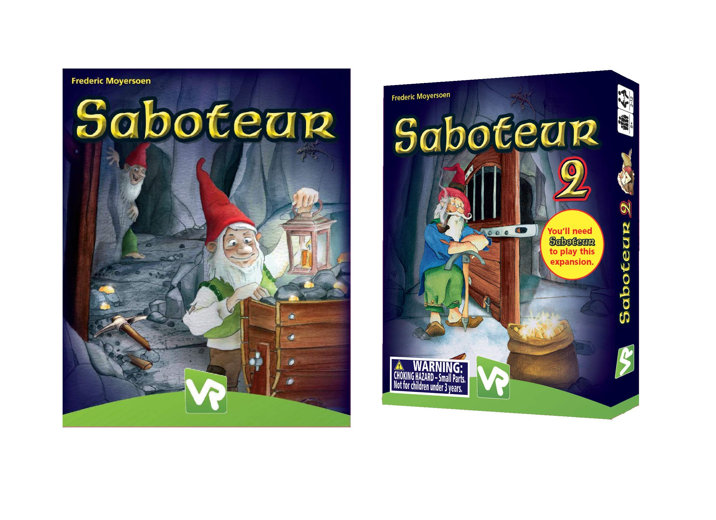 Birsppy Amigo Games Saboteur and Saboteur 2 Expansion Pack Card Game Bundle