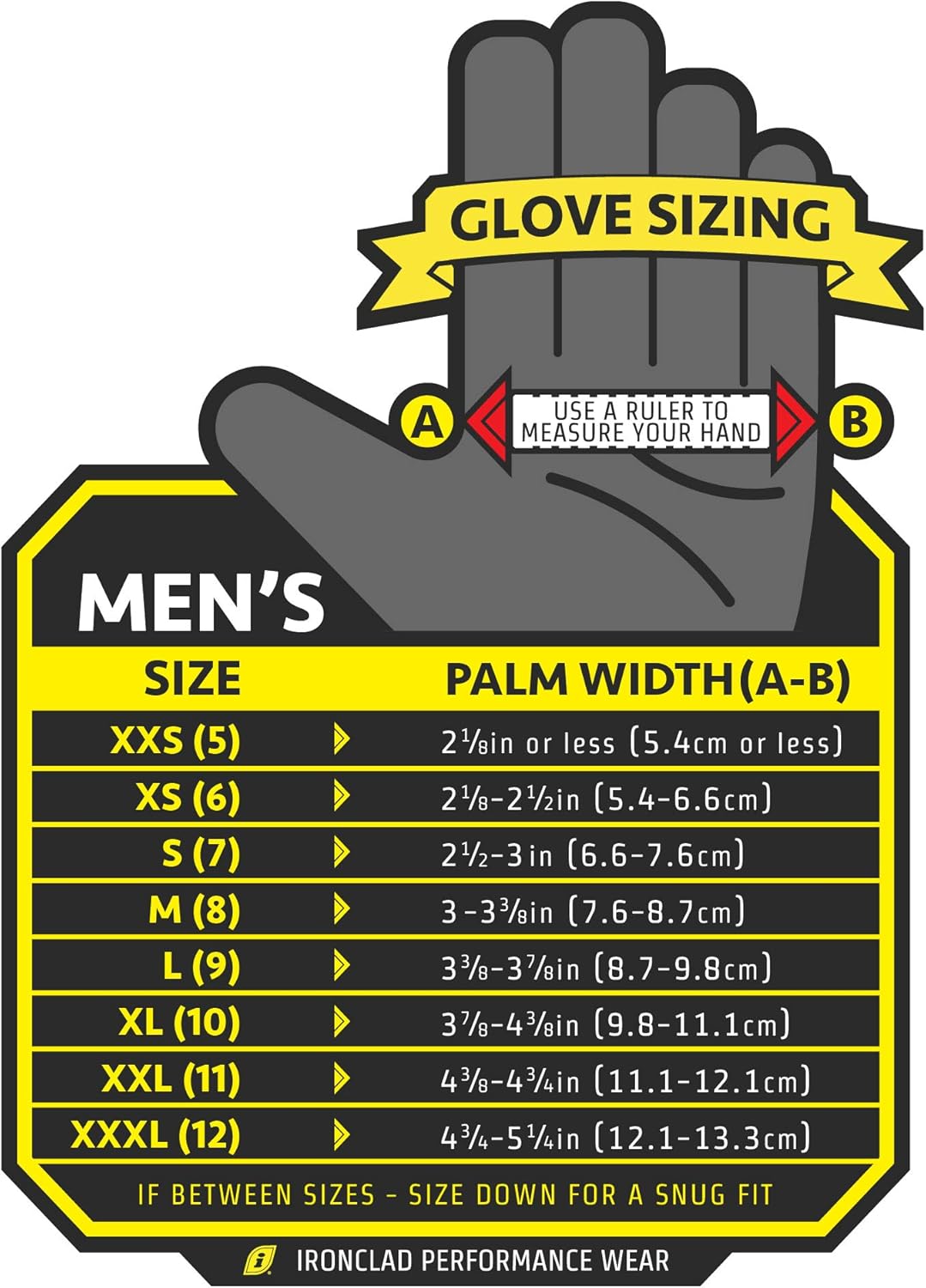 Ironclad General Utility Work Gloves GUG, All-Purpose, Performance Fit, Durable, Machine Washable, (1 Pair), Large - GUG-04-L - Work Gloves - 