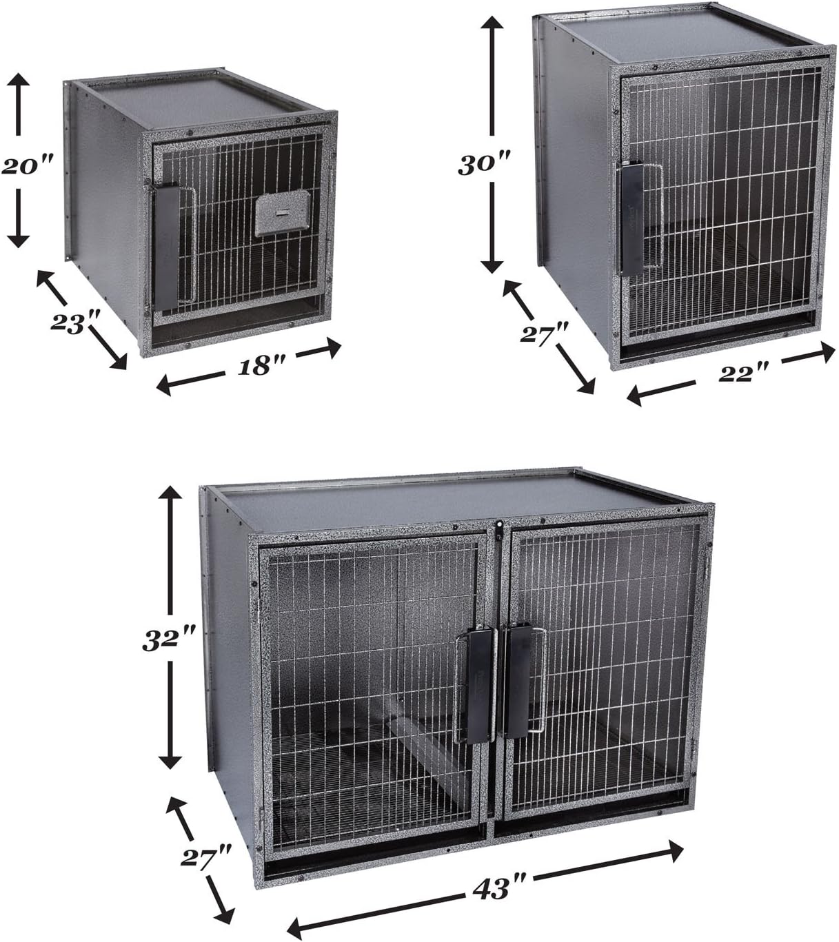 ProSelect Medium Modular Kennel Cage, Graphite : Pet Cages : Pet Supplies