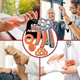 FitBeast Hand Grip Strengthener Kit 5 Pack Adjustable Forearm Grippers Orange view 5