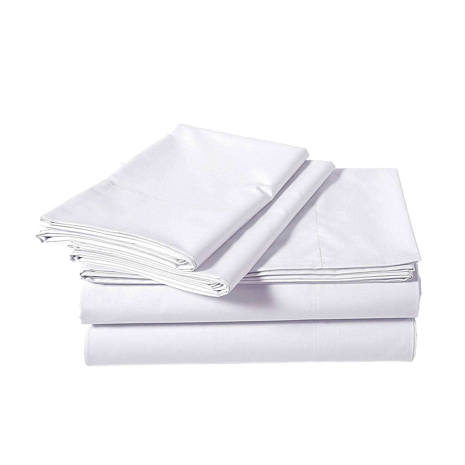 AmazonBasics Lightweight Percale Cotton Sheet Set Cal