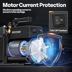 SPECSTAR 110V 9.6 CFM 1 HP Dual-Stage Rotary Vane