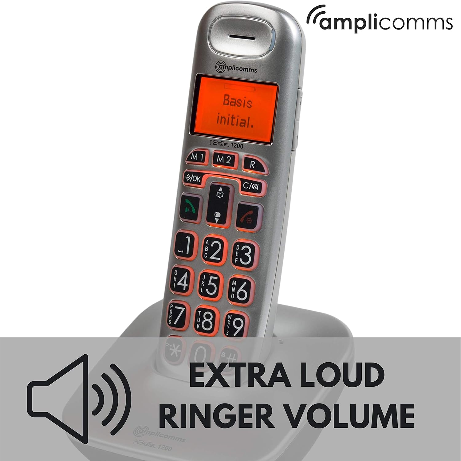 BigTel 1200 Big Button Phone for Elderly Loud Phones for
