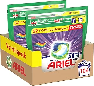 Ariel Waschmittel Pods All-in-1, Color Waschmittel, Farbschutz, 104 Waschladungen