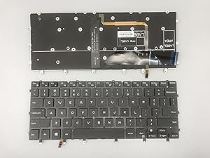 New Keyboard for Dell XPS 13 9343 13 9350 Series US Layout Black, Backlight