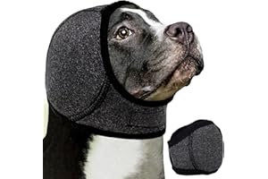 Tiagoboo Dog Ear Muffs for Noise Protection No Flap Ear Wraps Calming Hoodie Dogs Anxiety Relief and Thunder Firework, Groomi
