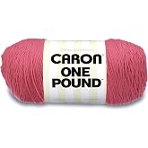 Caron One Pound Solids Yarn, 16oz, Gauge 4 Medium, 100% Acrylic - Rose- For Crochet, Knitting &amp; Crafting ( 1 Piece )