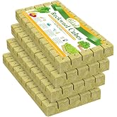 Halatool 1 Inch Rockwool Cubes for Hydroponics, 200 Pcs Seed Starter Plugs | Basalt Stonewool for Seeds Starting, Cloning, Cuttings, Leafy Greens, Herbs, Fits 1020 Trays, Net Cups, DWC, NFT &amp; Kratky