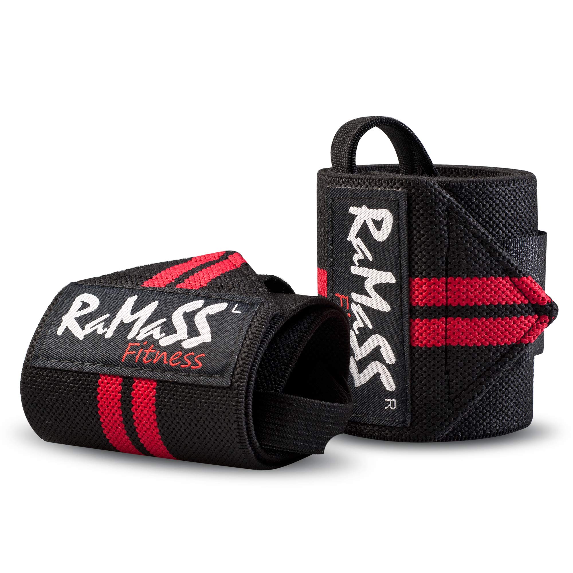 RAMASS Fitness Wrist Wraps for Weightlifting, Gym, Calisthenics (PAIR)