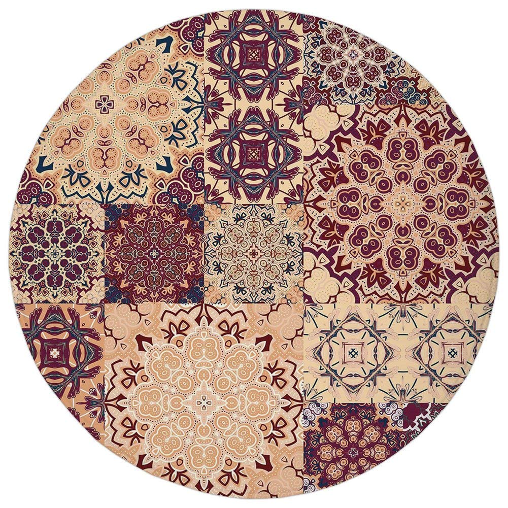 Amazon Com Round Rug Mat Carpet Vintage Antique Traditional