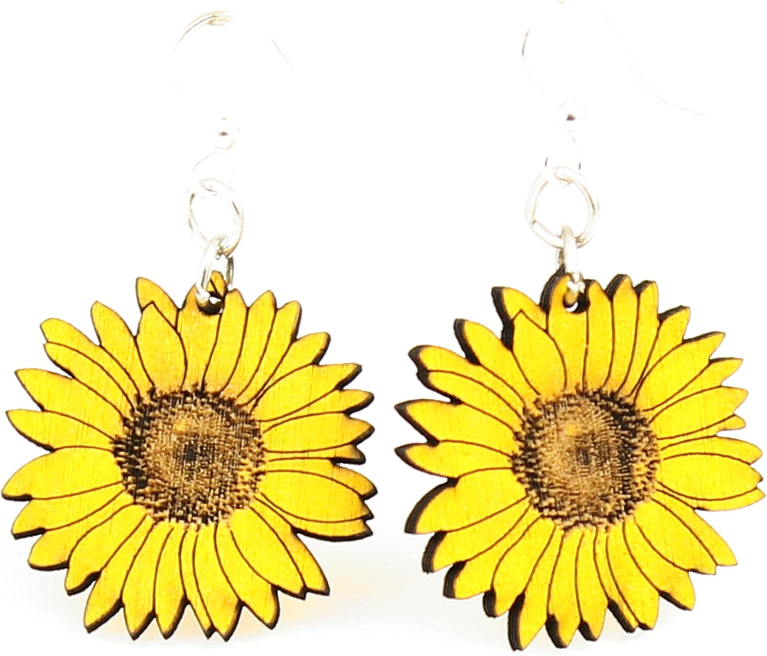 Amazon.com: Detailed Sunflower Earrings 