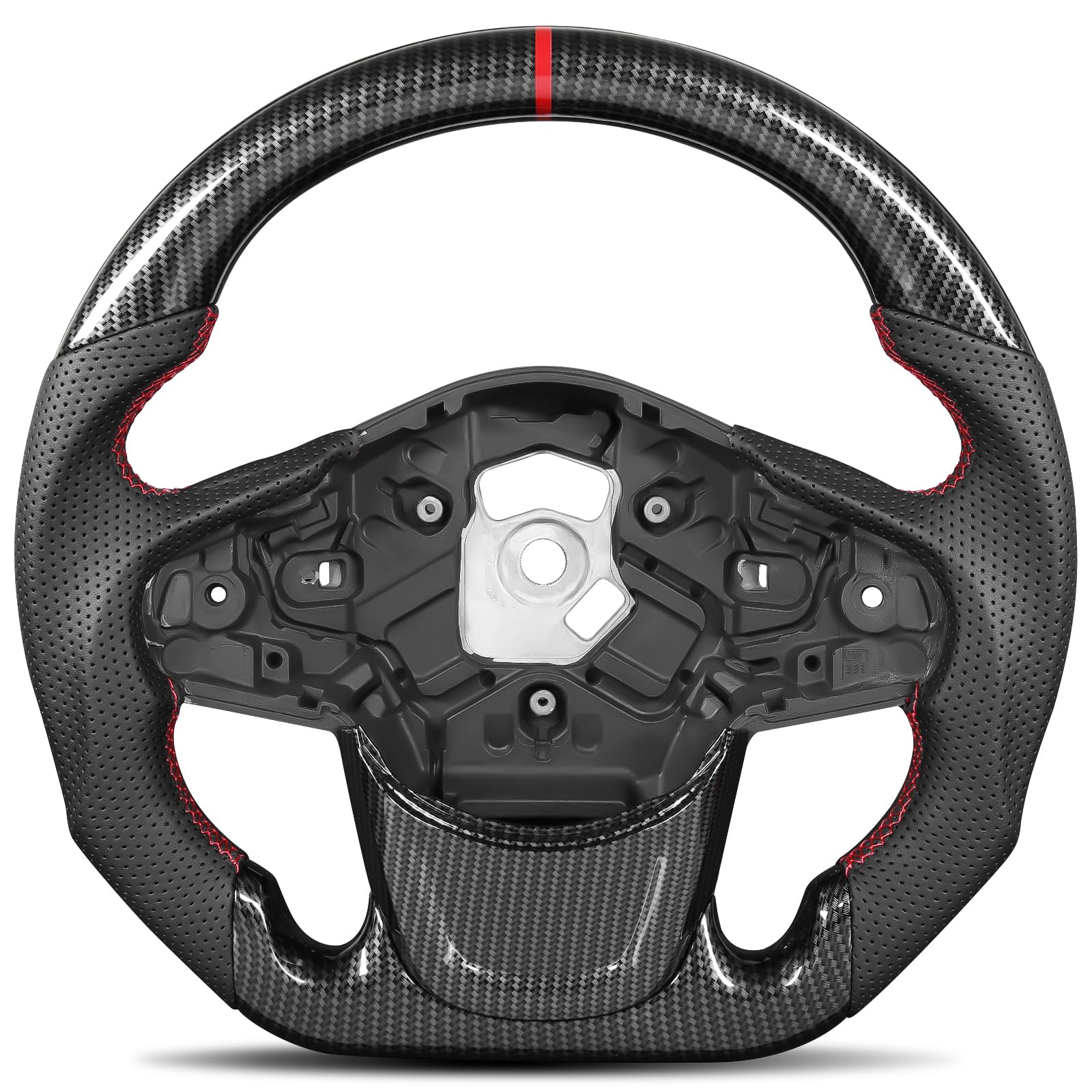 TESFEEL Hydro-Dip Carbon-Fiber Steering Wheel for