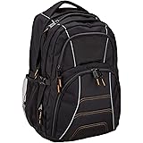 Amazon Basics Laptop Backpack Fits Up to 17-Inch Laptops, Black