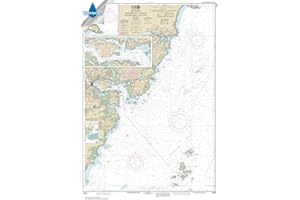 Paradise Cay Publications, Inc. NOAA Chart 13283: Portsmouth Harbor Cape Neddick Harbor to Isles of Shoals; Portsmouth Harbor 33.7 x 48.7 (Waterproof)