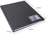 Rapesco 1650 Germ-Savvy Antibacterial A4 36-Pocket Hardcover Folder Black view 6