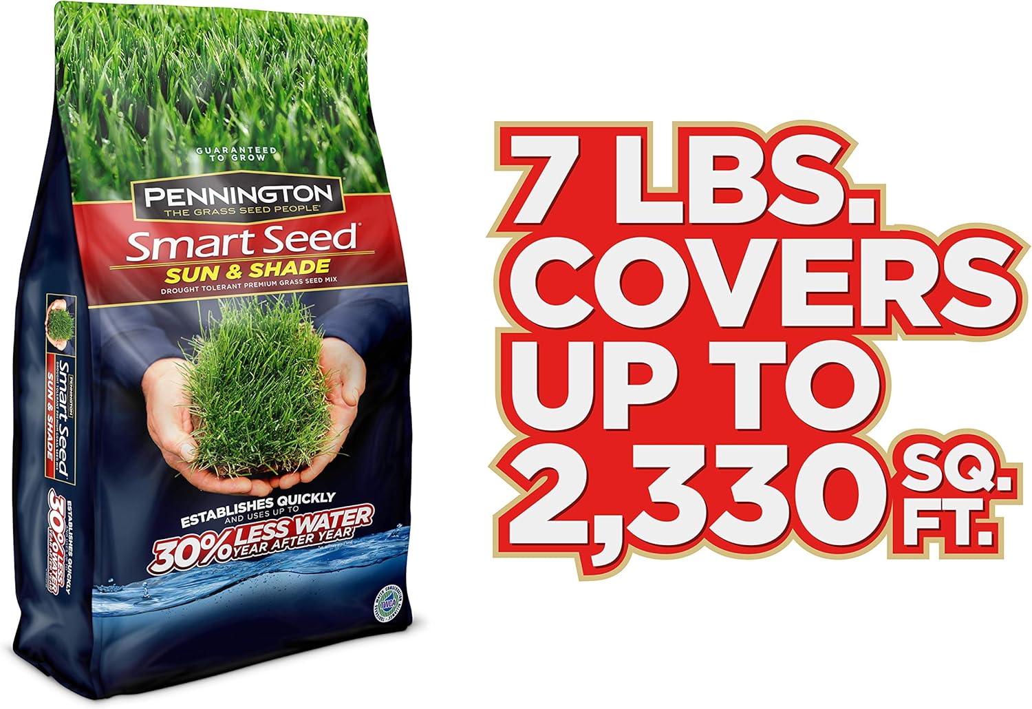 Pennington Smart Sun and Shade Grass Seed, 7 Pounds : Grass Plants : Garden & Outdoor