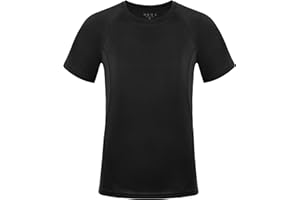 RIKUAOU Boys Rash Guard Swim Shirt Short Sleeve, UPF 50+ Sun Protection Quick Dry Rashguard Water Beach Shirt for Kids