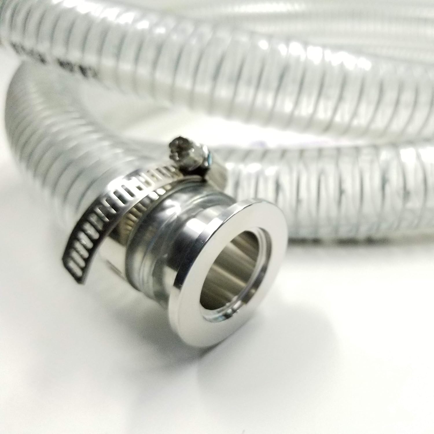 PVC Wire Reinforced Hose with KF25 Flange Fittings for foreline Vacuum Application (KF25 2000mm): Industrial & Scientific