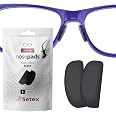 Setex Gecko Grip 1mm Anti-Slip Eyeglass Nose Pads - 5 Clear & Assorted Colors (6 Piece Set)