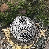 LAOJU Gutter Downspout Guard 4PCS Aluminum Expandable Leaf Strainer Mesh view 7