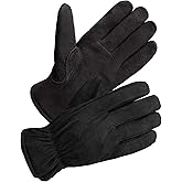 SKYDEER 3M Thinsulate Thermal Winter Work Gloves with Windproof Premium Genuine Deerskin Suede Leather (Unisex SD8671T)